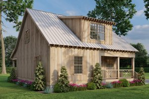 Exterior - Other Elevation 4 for Farmhouse House Plan #17-2019 - 2 bed, 2 bath