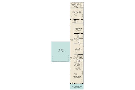 Floor Plan - Main Floor for Contemporary House Plan #923-194 - 3 bed, 2 bath