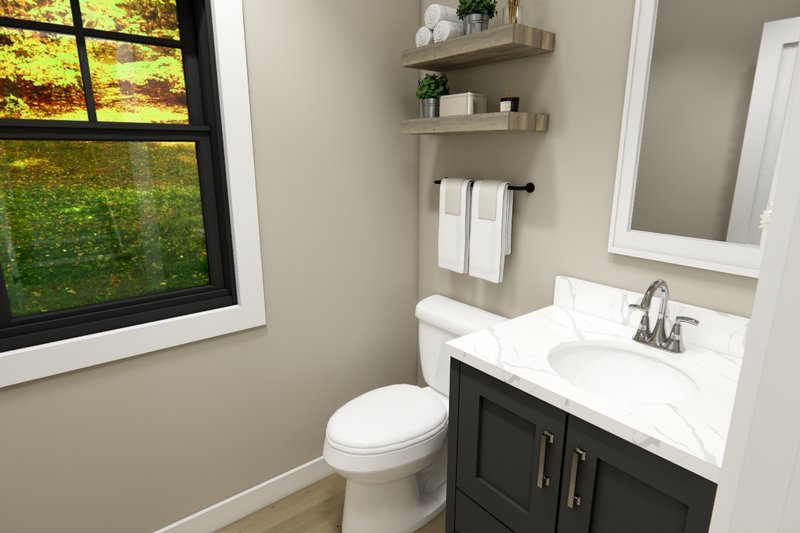 Architectural House Design - Interior - Bathroom for Farmhouse House Plan #51-1404 - 3 bed, 2 bath
