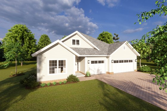 Exterior - Other Elevation for Cottage House Plan #513-2195 - 5 bed, 3 bath