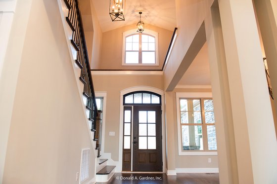 Interior - Entry for European House Plan #929-1033 - 3 bed, 2.5 bath