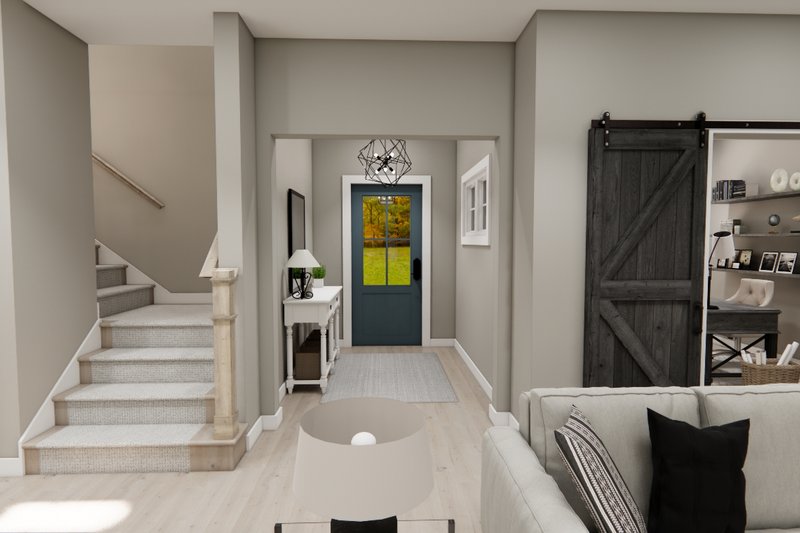 House Design - Interior - Entry for Craftsman House Plan #51-1373 - 4 bed, 3.5 bath