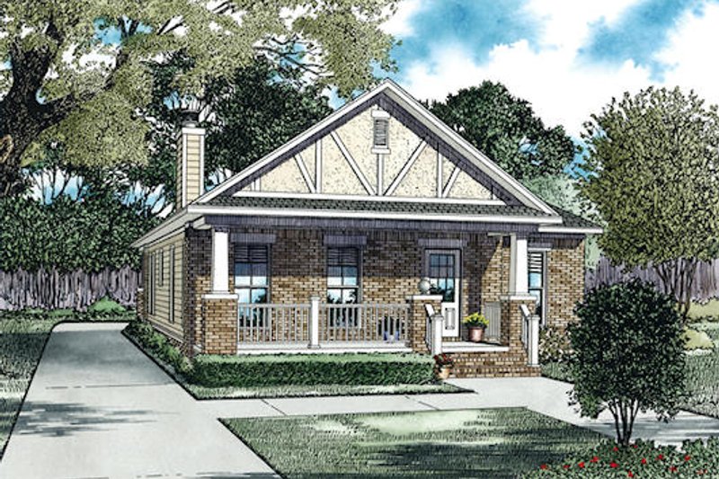 Home Plan - Cottage Exterior - Front Elevation Plan #17-2471