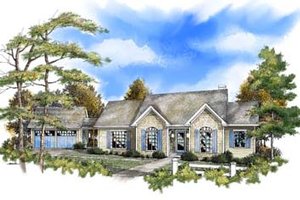 Traditional Exterior - Front Elevation Plan #71-107