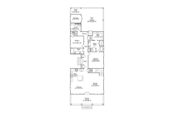 Traditional Floor Plan - Main Floor Plan #69-414