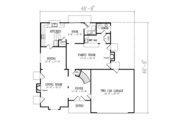 Adobe / Southwestern Style House Plan - 3 Beds 2.5 Baths 2478 Sq/Ft Plan #1-575 