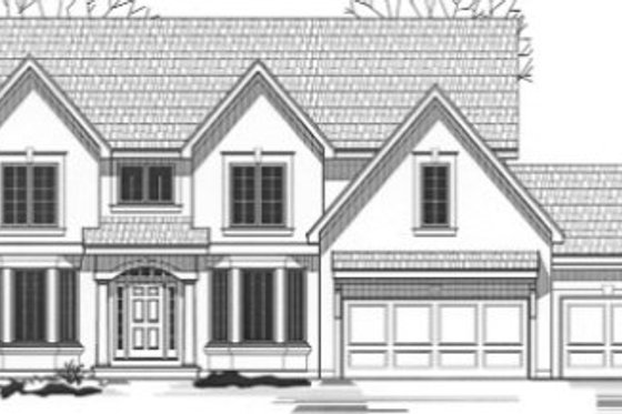 Exterior - Front Elevation for Traditional House Plan #67-818 - 4 bed, 3 bath