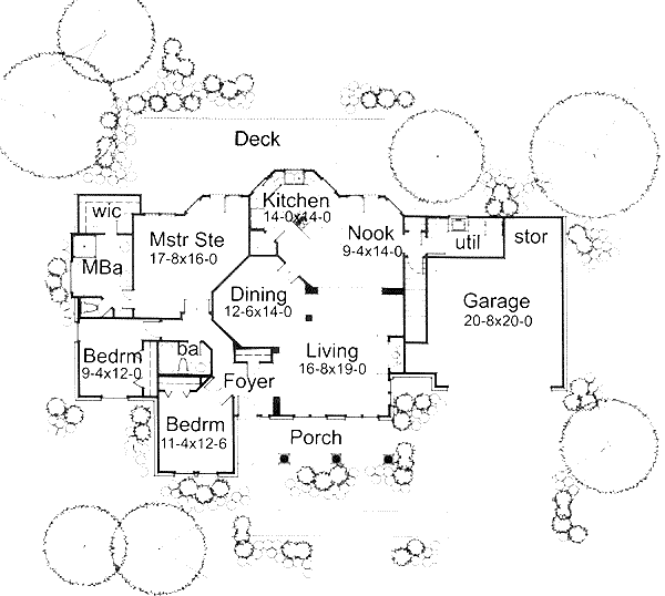 House Blueprint - Traditional Floor Plan - Main Floor Plan #120-151