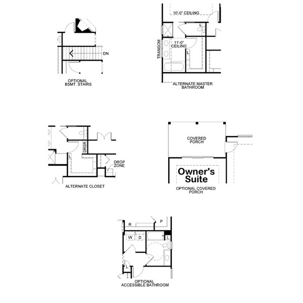 Dream House Plan - Floor Plan - Other Floor for Cottage House Plan #20-2630 - 2 bed, 2 bath