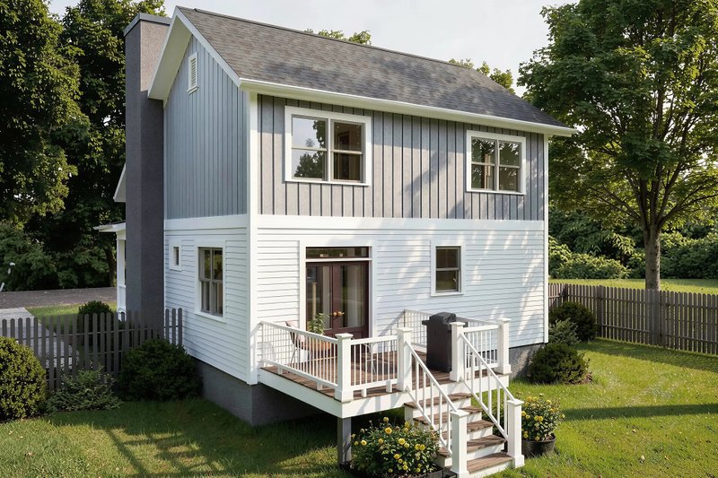 Architectural House Design - Exterior - Front Elevation 4 for Farmhouse House Plan #79-299 - 4 bed, 2.5 bath