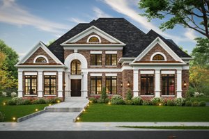 House Plan Design - Exterior - Front Elevation for European House Plan #119-237 - 4 bed, 4 bath