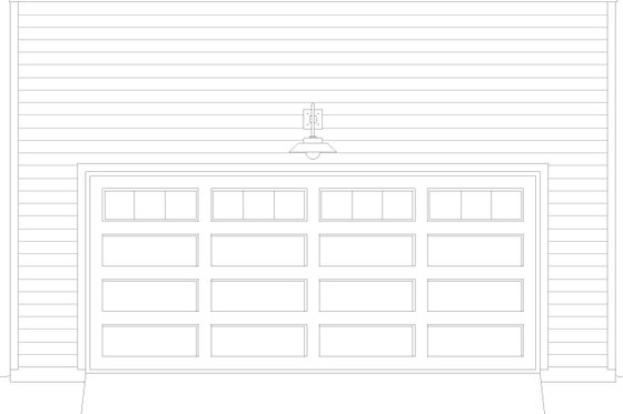 Exterior - Front Elevation 3 for Contemporary House Plan #932-1086, 0 bath