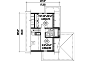 Country Style House Plan - 2 Beds 2 Baths 1015 Sq/Ft Plan #25-4310 