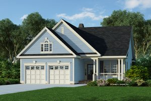 Ranch Exterior - Front Elevation Plan #929-662