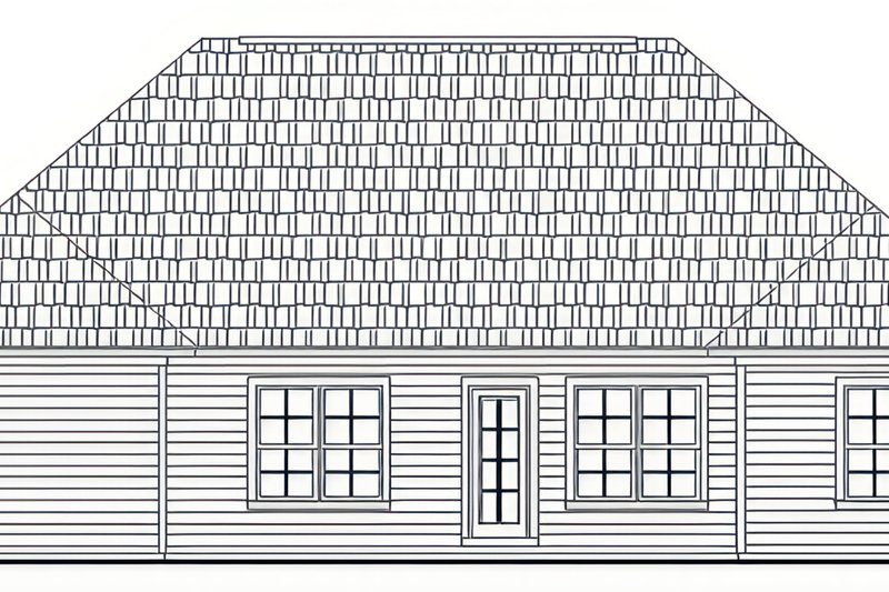 Dream House Plan - Exterior - Rear Elevation for Farmhouse House Plan #21-660 - 3 bed, 2 bath