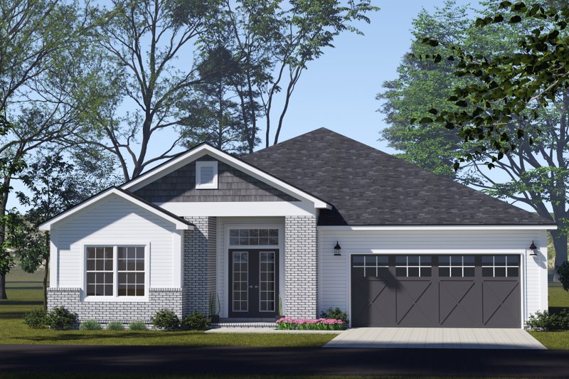 House Blueprint - Cottage Exterior - Front Elevation Plan #513-2323