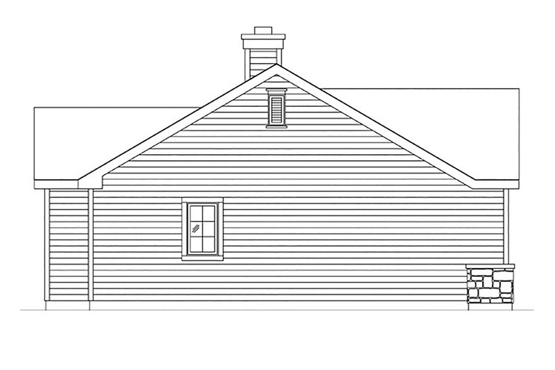 House Plan Design - Exterior - Other Elevation 1 for Cottage House Plan #22-607 - 1 bed, 1 bath