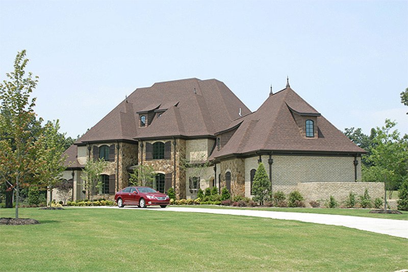 House Blueprint - Exterior - Front Elevation 5 for European House Plan #17-2437 - 4 bed, 5.5 bath