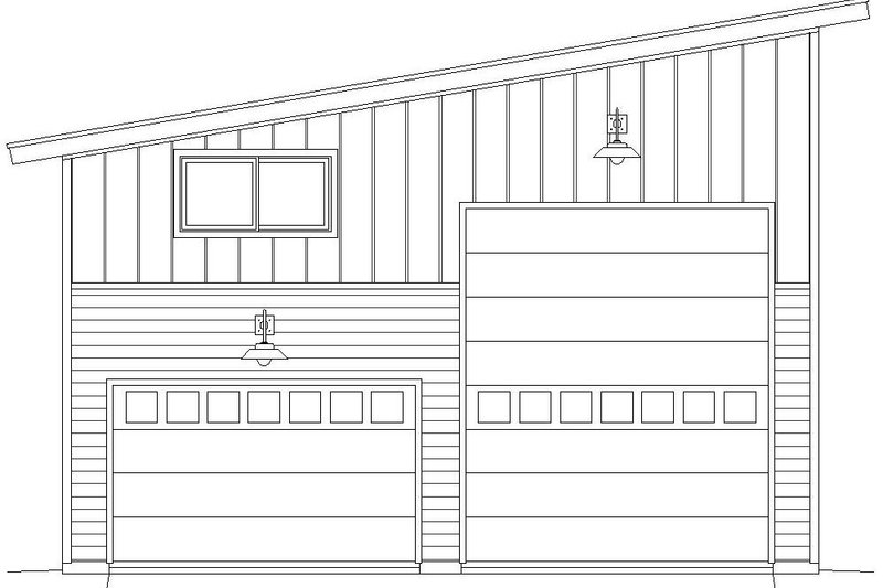 House Plan Design - Exterior - Front Elevation 3 for Contemporary House Plan #932-187, 0 bath