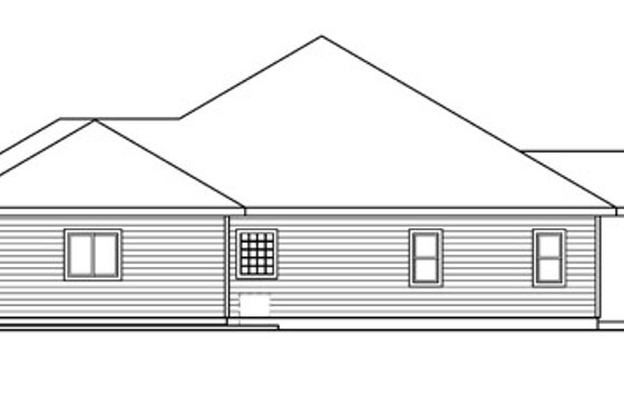 Exterior - Other Elevation 1 for Ranch House Plan #124-672 - 3 bed, 2 bath