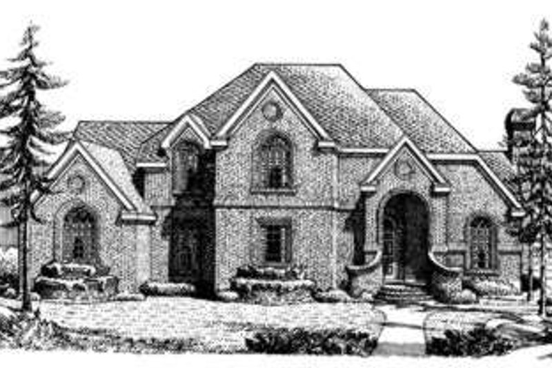 Dream House Plan - European Exterior - Front Elevation Plan #410-231