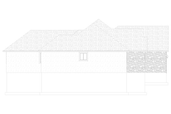Exterior - Other Elevation for Ranch House Plan #1060-299 - 4 bed, 2 bath