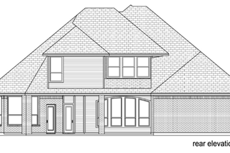 Home Plan - Exterior - Rear Elevation for Traditional House Plan #84-558 - 3 bed, 3 bath