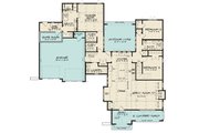 European Style House Plan - 4 Beds 3 Baths 2577 Sq/Ft Plan #923-167 