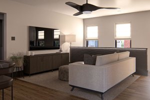 Interior - Family Room for Modern House Plan #455-336 - 1 bed, 1.5 bath