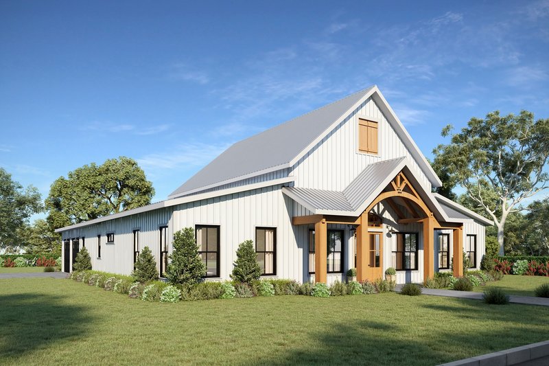 Architectural House Design - Exterior - Other Elevation for Barndominium House Plan #44-261 - 3 bed, 2 bath