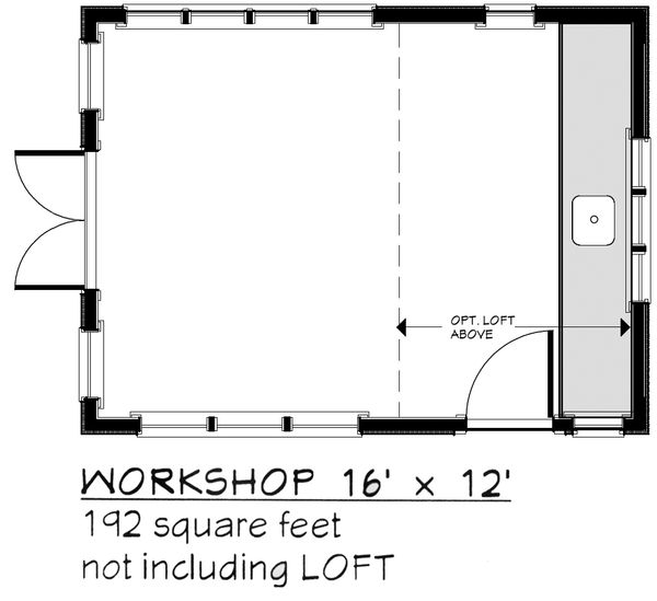 Adobe / Southwestern Floor Plan - Main Floor Plan #917-31
