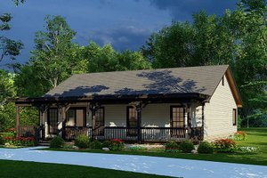 Country Exterior - Front Elevation Plan #923-261