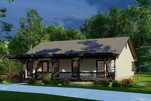 Home Plan - Country Exterior - Front Elevation Plan #923-261