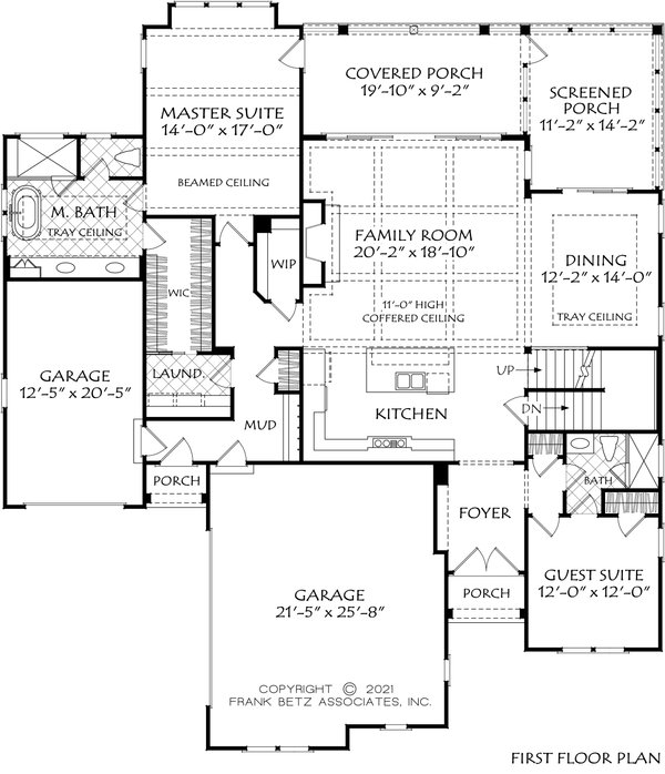 Architectural House Design - Farmhouse Floor Plan - Main Floor Plan #927-1022