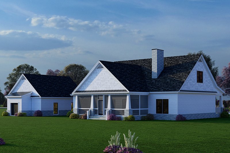 Home Plan - Exterior - Rear Elevation 1 for Craftsman House Plan #923-313 - 5 bed, 4.5 bath