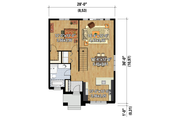 Contemporary Style House Plan - 3 Beds 2 Baths 1884 Sq/Ft Plan #25-4538 