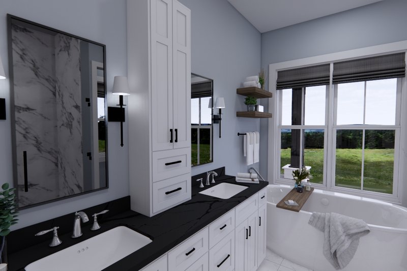 House Plan Design - Interior - Master Bathroom 1 for Farmhouse House Plan #51-1247 - 4 bed, 5 bath
