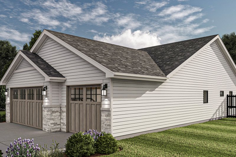 House Design - Exterior - Other Elevation for Traditional House Plan #455-432 - 3 bed, 2 bath