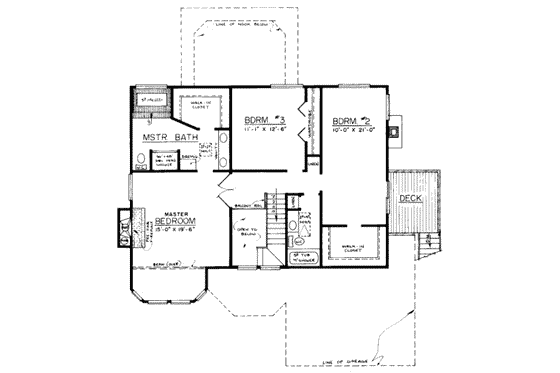 Floor Plan - Upper Floor for Traditional House Plan #303-115 - 3 bed, 2.5 bath