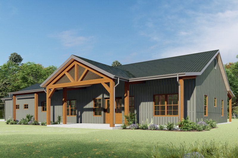 Architectural House Design - Exterior - Other Elevation for Barndominium House Plan #1092-27 - 3 bed, 2.5 bath