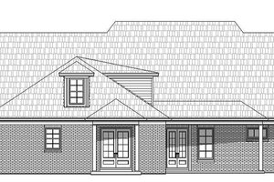 Exterior - Rear Elevation for European House Plan #932-28 - 5 bed, 6 bath