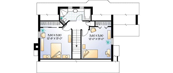 House Design - Country Floor Plan - Upper Floor Plan #23-218