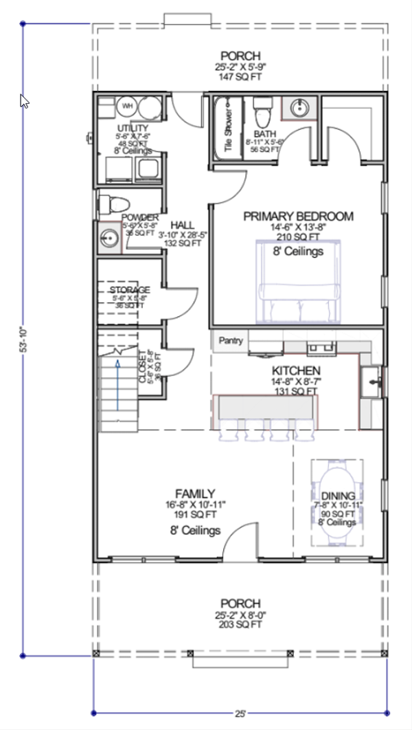 Country Floor Plan - Main Floor Plan #1116-24