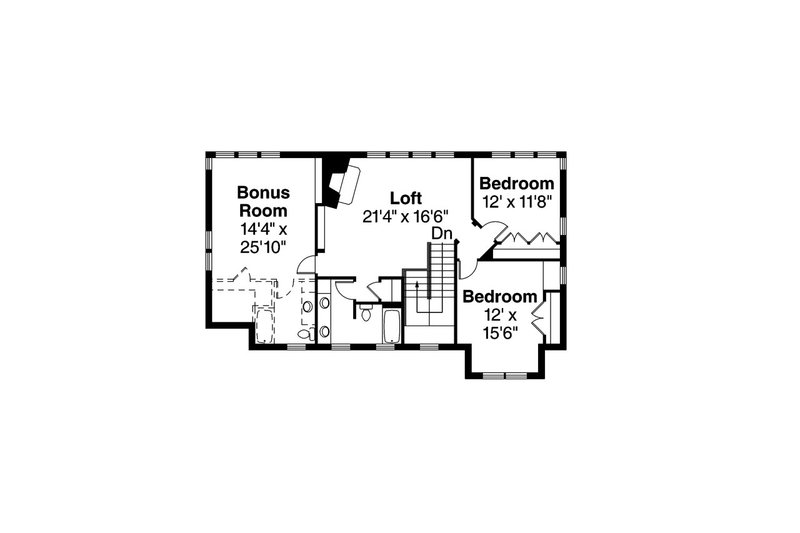 Home Plan - Floor Plan - Upper Floor for Craftsman House Plan #124-880 - 3 bed, 3.5 bath