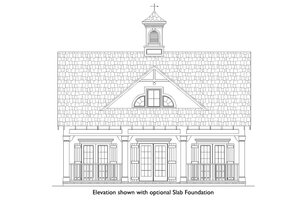 Exterior - Front Elevation 3 for Beach House Plan #45-215 - 2 bed, 2 bath