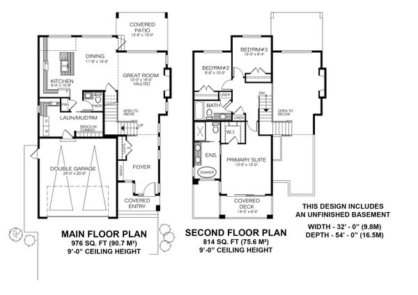 Dream House Plan - Floor Plan - Main Floor for Modern House Plan #1100-112 - 3 bed, 2.5 bath