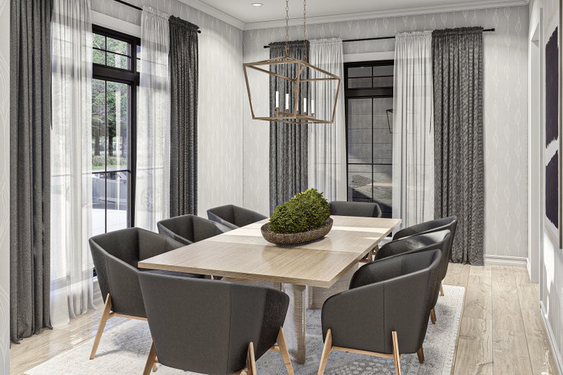 Architectural House Design - Interior - Dining Room 1 for Craftsman House Plan #455-627 - 4 bed, 4.5 bath