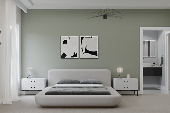 Interior - Master Bedroom 1 for Craftsman House Plan #1089-53 - 3 bed, 2 bath