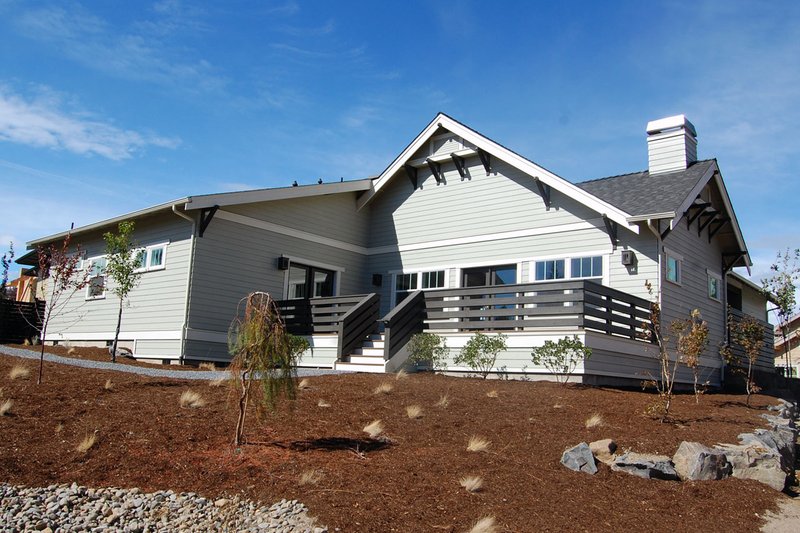 Dream House Plan - Exterior - Rear Elevation for Craftsman House Plan #434-21 - 3 bed, 2 bath