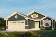 Craftsman Style House Plan - 3 Beds 2 Baths 1230 Sq/Ft Plan #112-184 